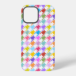 Hahnentritt-Multicolor+Weiß-Muster iPhone 12 Pro Hülle