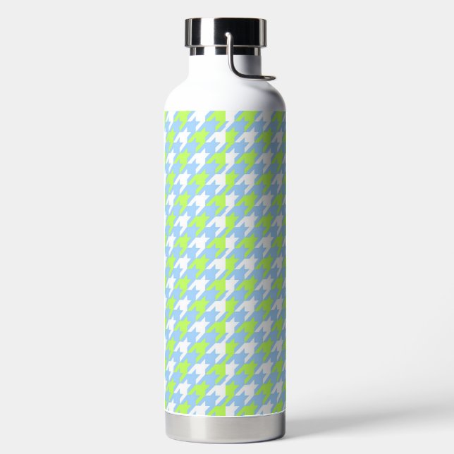 Hahnentritt-Wasserflasche Trinkflasche (links)