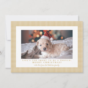 Hahnentrittmuster Aztec Gold Frame Foto Feiertagskarte