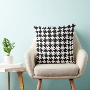 Hahnentrittmuster Black+White Big Pattern Kissen