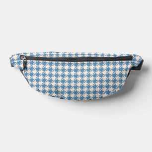 Hahnentrittmuster Blau+Creme Muster Bauchtasche