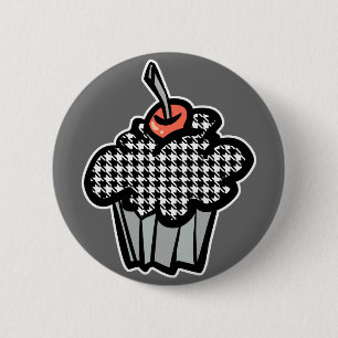 Hahnentrittmuster Button