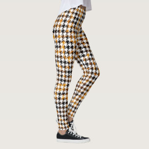 Hahnentrittmuster Flammen von Plasma-Muster-Leggin Leggings