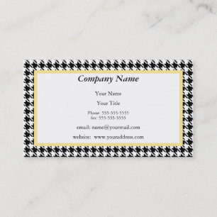 Hahnentrittmuster-Geschäfts-Karte Visitenkarte