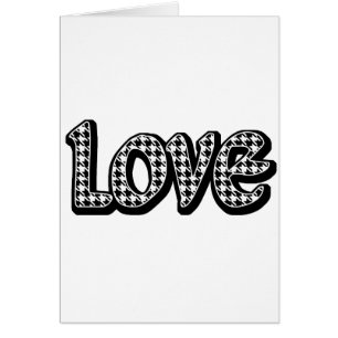 Hahnentrittmuster-Liebe