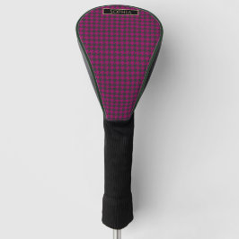 Hahnentrittmuster-Magenta- Golf Headcover