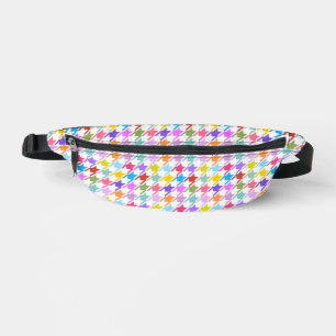 Hahnentrittmuster Multicolor+Weißmuster Bauchtasche