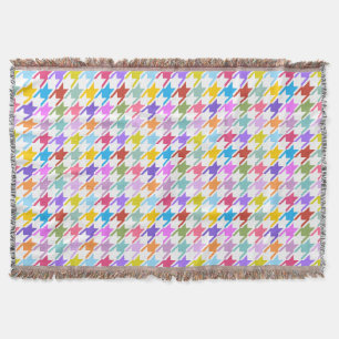 Hahnentrittmuster Multicolor+Weißmuster Decke