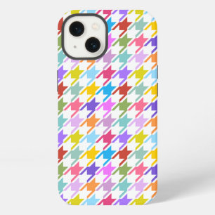 Hahnentrittmuster Multicolor+Weißmuster iPhone 13 Hülle