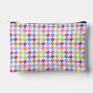 Hahnentrittmuster Multicolor+Weißmuster Zubehörtasche