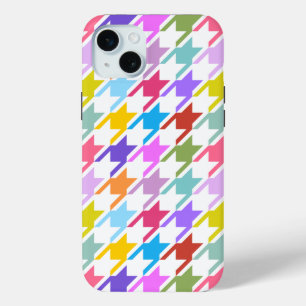Hahnentrittmuster Multicolor+White Big Pattern Case-Mate iPhone Hülle