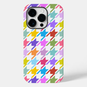 Hahnentrittmuster Multicolor+White Big Pattern Case-Mate iPhone 14 Pro Hülle