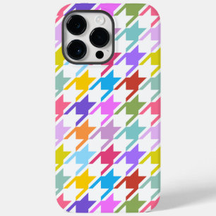 Hahnentrittmuster Multicolor+White Big Pattern Case-Mate iPhone 14 Pro Max Hülle