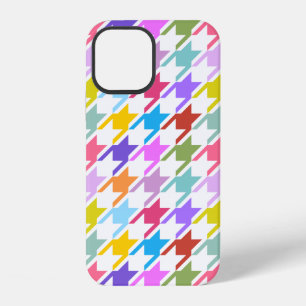 Hahnentrittmuster Multicolor+White Big Pattern iPhone 12 Hülle