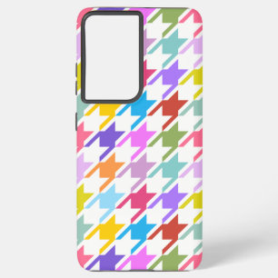 Hahnentrittmuster Multicolor+White Big Pattern Samsung Galaxy Hülle