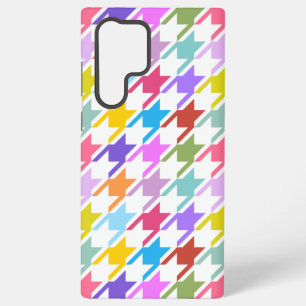 Hahnentrittmuster Multicolor+White Big Pattern Samsung Galaxy Hülle