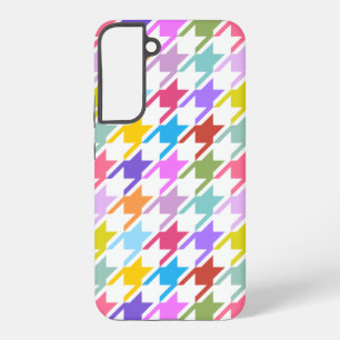 Hahnentrittmuster Multicolor+White Big Pattern Samsung Galaxy Hülle