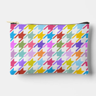 Hahnentrittmuster Multicolor+White Big Pattern Zubehörtasche