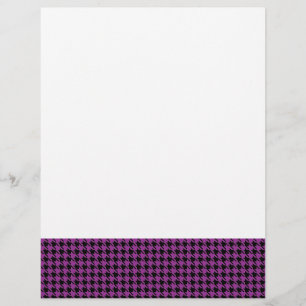Hahnentrittmuster Plum und Schwarz