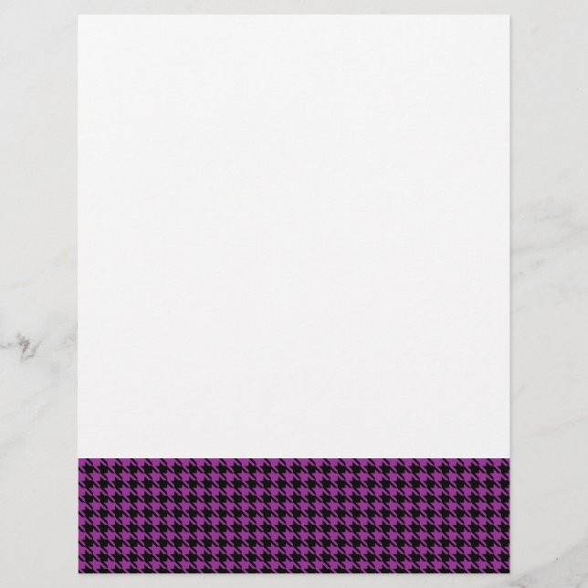 Hahnentrittmuster Plum und Schwarz (Vorderseite)