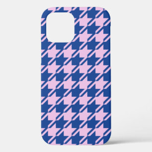 Hahnentrittmuster Rosa+Blau Muster Case-Mate iPhone Hülle