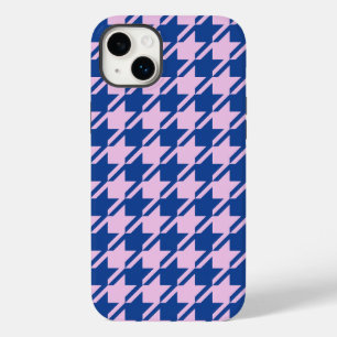Hahnentrittmuster Rosa+Blau Muster Case-Mate iPhone 14 Plus Hülle