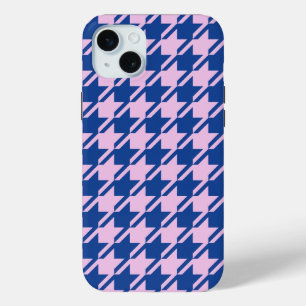 Hahnentrittmuster Rosa+Blau Muster Case-Mate iPhone Hülle