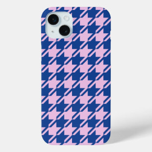 Hahnentrittmuster Rosa+Blau Muster Case-Mate iPhone Hülle