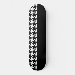 Hahnentrittmuster / Schwarz Skateboard