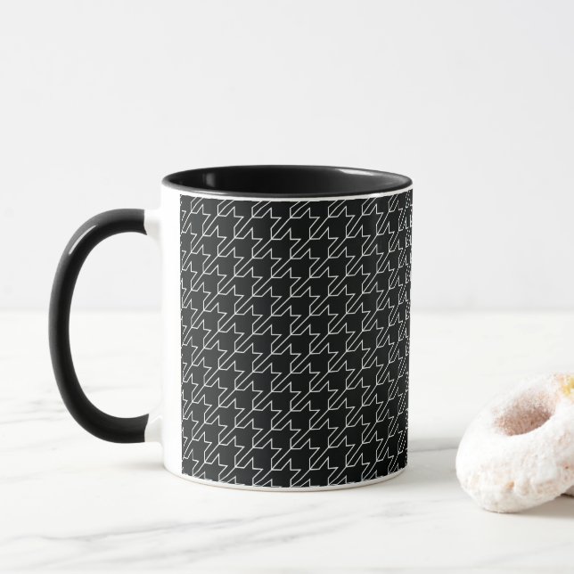Hahnentrittmuster Tasse (Mit Donut)