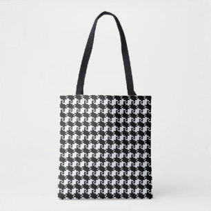 Hahnentrittmuster Tote Bag