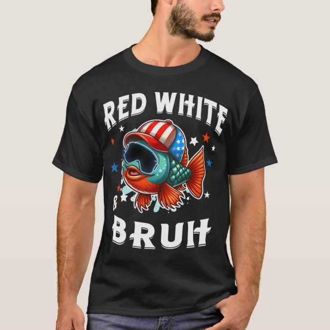 Hahnfischflagge T-Shirt (Vorderseite)