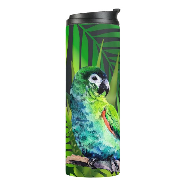 Hahn's Macaw im Dschungel Thermosbecher (Nach links gedreht)