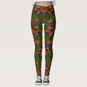 Hahntintengrün Leggings