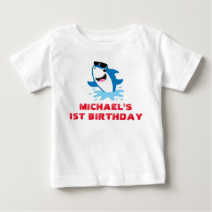 Hai 1. Geburtstagshirt Kleinkind Baby Kind Kind Ki T-shirt