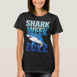 Hai 2022 Week Passion for Shark Lover Ocean Anim T-Shirt<br><div class="desc">Haifisch 2022 Woche Leidenschaft für Haifische über den Ozean</div>