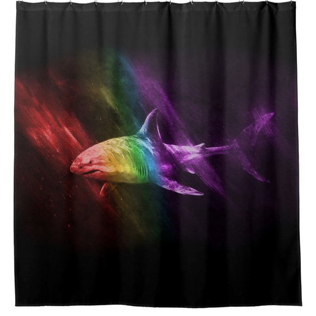 Hai 2 Pride Duschvorhang (Vorderseite)