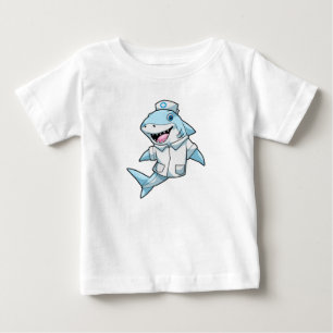 Hai als Krankenschwester mit Kittel Baby T-shirt