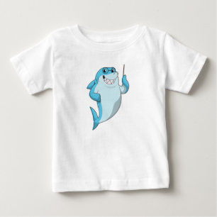 Hai als Lehrer mit Pointer Baby T-shirt