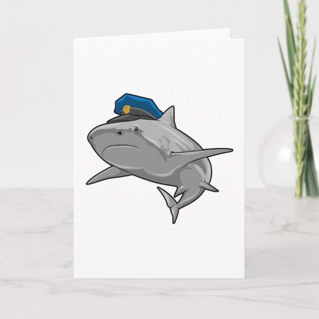 Hai als Polizeibeamte Karte (Vorderseite)