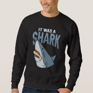 Hai-Amputierten-Witz-Beinprothese für einen Beinam Sweatshirt