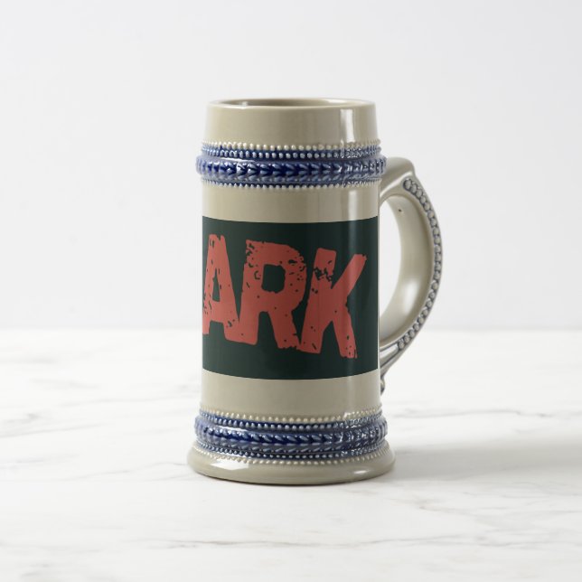 "Hai-Attack-Tasse – Mit Biss trinken!" Bierglas (VorderseiteRechts)