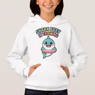 Hai-Baby in der Ausbildung Kinder Hoodie