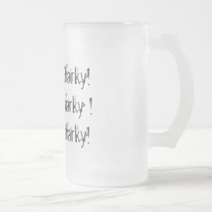 Hai bedeutet zitternd, wackelig, wackelig mattglas bierglas