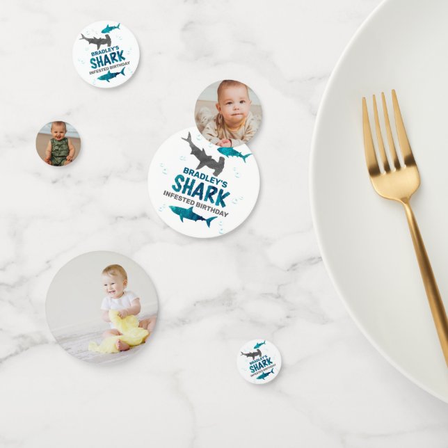 Hai befallen jedes Alter Geburtstagspartei Foto Konfetti (Gruppe)