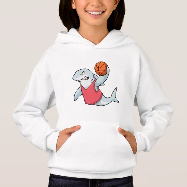 Hai beim Sport mit Basketball Hoodie (Vorderseite)