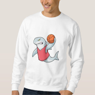 Hai beim Sport mit Basketball Sweatshirt