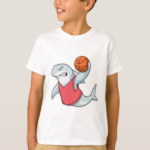 Hai beim Sport mit Basketball T-Shirt