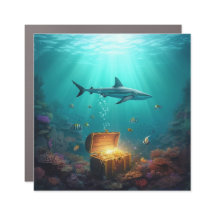 Hai bewachen einen Schatz