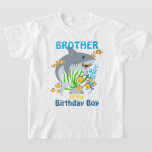 Hai Birthday Boy Brother Shirt<br><div class="desc">Feiern Sie Geburtstag mit diesem besonderen T - Shirt,  personalisiertes Design</div>